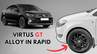 Skoda Rapid with Virtus GT Alloy Wheels