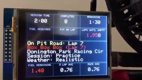 iRacing Arduino Pit Board [WIP v0.4]