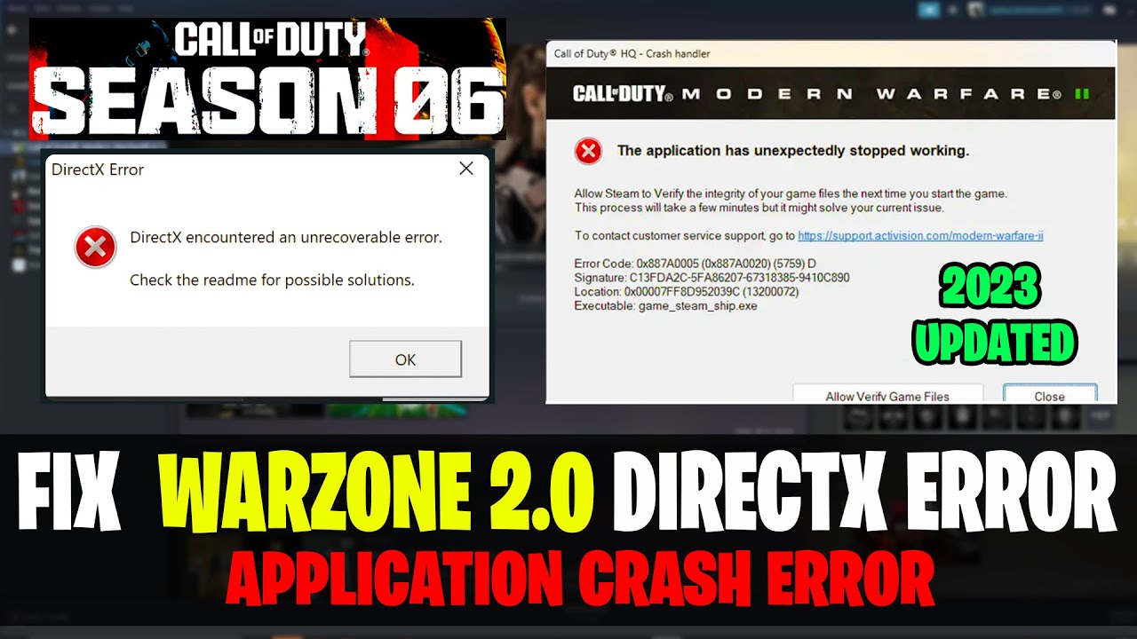 CoD devs finally address Modern Warfare 2 and Warzone 2.0 PC crashing  issues - Dexerto
