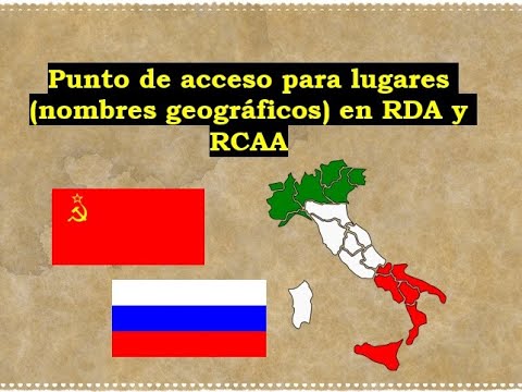 Mapa Da Rda Punto de acceso para lugares (nombres geográficos) en RDA y RCAA - YouTube