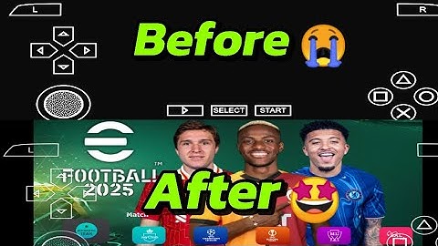 How to solve Black screen problem in PES 2025 PPSSPP,GAME CRASH PROBLEM SOLVED #efootball #pes