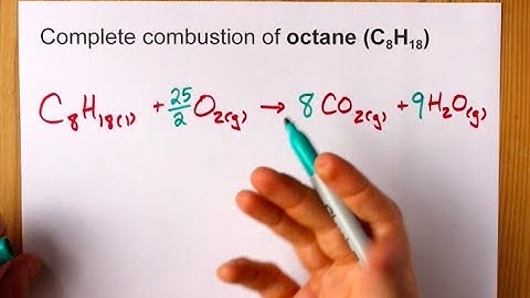 Complete Combustion of Octane (C8H18) Balanced Equation