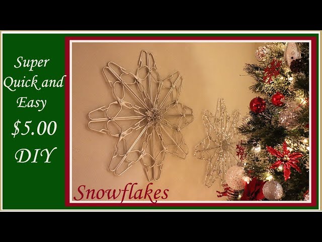 Dollar Tree Plastic Clothes Hanger Snowflake - Big Bear's Wife