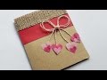 How to make a cute hearts and bow card  diy crafts tutorial  guidecentral