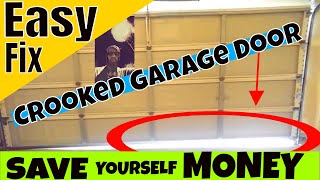 Garage Door Crooked and the Cable Came Off? Easy Fix in 5 Minutes!