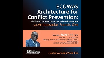 ECOWAS Architecture for Conflict Prevention: Challenges to Sustain Democracy and Good Governance