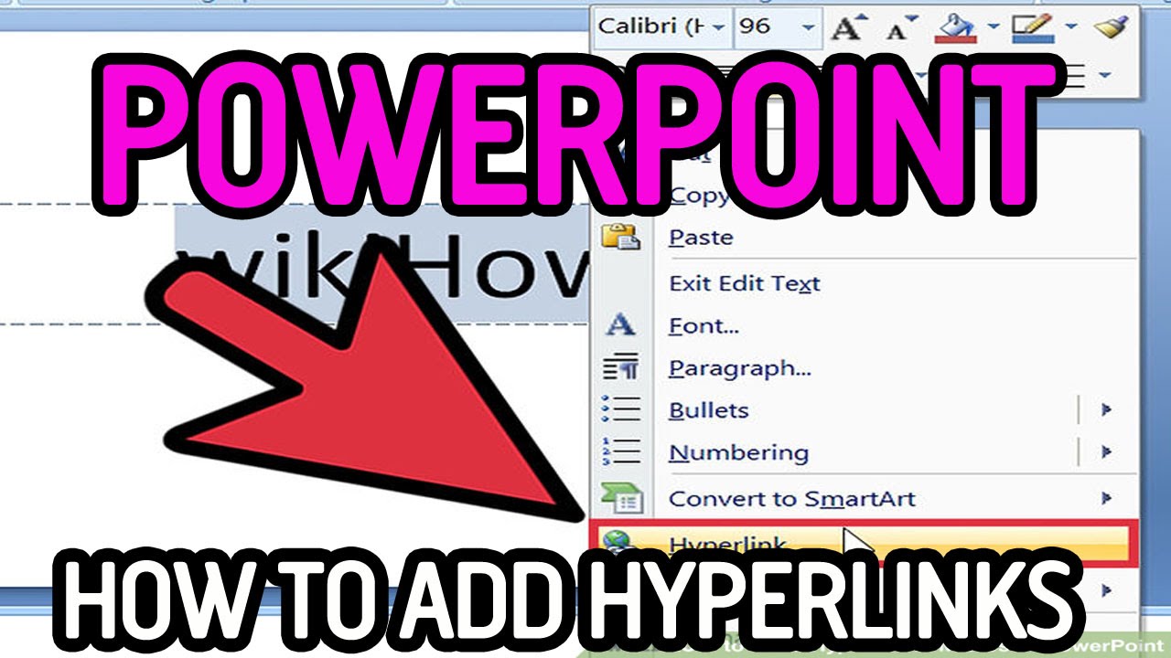 hyperlink in presentation mode