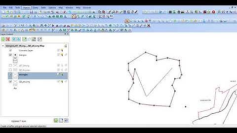 Cách cắt một đường thành 2 đường trong MapInfo_ cắt đường dư
