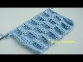 Узоры спицами. Рельефный узор «Ячейки». Knitting patterns. Embossed pattern "Cells".