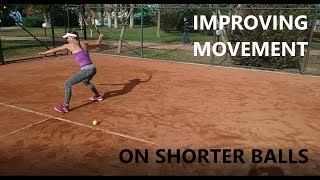 Tennis lesson: SHORT BALL&#39;S MOVEMENT / with WTA player Dia Evtimova (BUL)