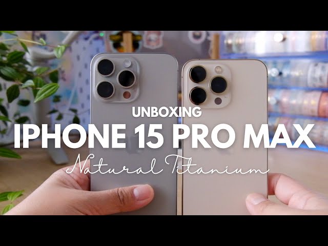 iPhone 15 Pro Max Unboxing!! So excited to unbox the latest iPhone!😭 , iphone  15 pro max