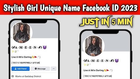 How to create unique name facebook id without update 2023 | create unique emoji 😈 name facebook Id