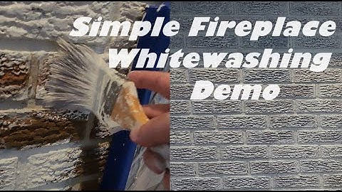Whitewashing A Brick Fireplace