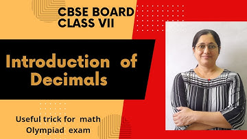 CBSE BOARD -  Class VII Math - math solutions - Shilpa Joshi - Introduction of Decimals