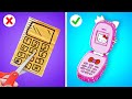 CUTE! My Mom Made Me DIY KITTY PHONE😻 Cheap DIY Hacks made from Cardboard by TeenVee