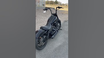 My blacked out Dyna Street Bob #harleydavidson #vanceandhines #wheelie #custom #harley #fxdb