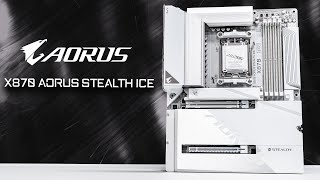 This is the ONE AORUS X870 Stealth ICE