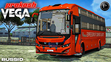 Brand New Prakash Vega Bs6 AC Sleeper Bus Mod For Bus Simulator Indonesia I Released I #bussid
