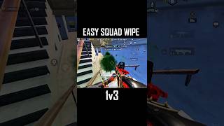 Easy Squad Wipe Pubg Mobile 1v3 Clutch #shorts