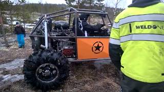 Maniac 4x4 + zx-9r. 4wd buggy first test.