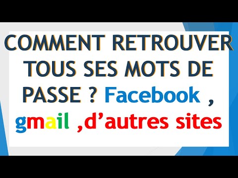 Comment retrouver tous ses mots passe sur son téléphone: facebook, gmail, YouTube et d'autres sites.