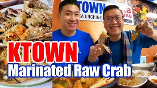 Where to get raw marinated crabs in KTown, LA - CRAB HOUSE MUKBANG