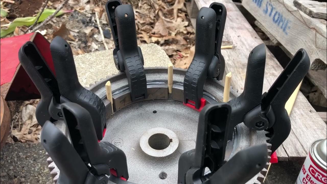 Bonding on a Kohler flywheel with JB Weld! YouTube