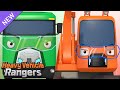 The best duo Mega &amp; Hank | Strong Heavy Vehicle Rangers | Heavy Vehicles Song | Tayo the Little Bus