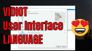 Vidiot Video Editor Change UI Language