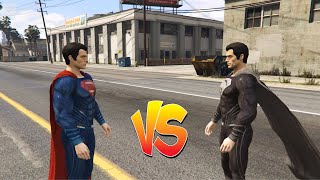 GTA 5 - Superman Black VS Superman Blue