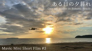 [MavicMini]ある日の夕暮れ～One day sunset on Fukuma Beach～ Powered by Mavic Mini