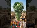 Giant cabbage larger than a village house #extraction #aiart #strange