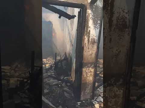 Incêndio destrói casa do Jardim Independência, em Sarandi