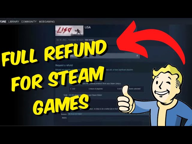 HOW TO REQUEST A REFUND for a GAME on STEAM (QUICK and EASY) 🔐✅️ 