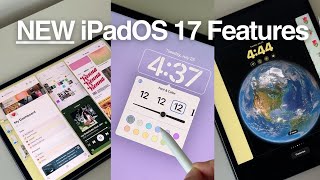 BEST iPadOS17 Features ? lock screen widgets, stickers, & more