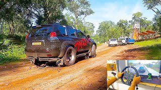 TOYOTA LAND CRUISER | VS MUSCULAR CARS | Forza Horizon 5 | Moza R3