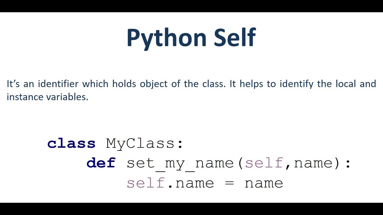 python self assignment