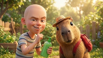 Capybara Và Long Đầu Trọc | Capybara Và Những Tình Huống Hài Hước Cùng Với Tèo Béo Và Long - 4K