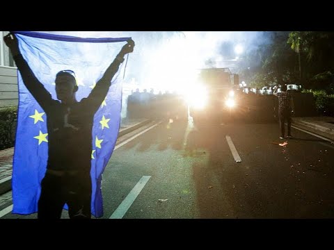 Thousands take to streets to call for Albania’s Prime Minister to quit