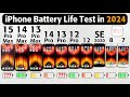 Iphone battery test in 2024 15 pro max vs 14 pro max13 pro max14 pro13 pro12 pro12se202087