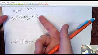 HA2 9-6 Notes Video (solve log equations)