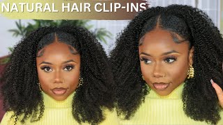 QUICK AND EASY NATURAL HAIRSTYLE (USING CLIP-INS) | BETTER LENGTH | CHEV B. TUTORIALS