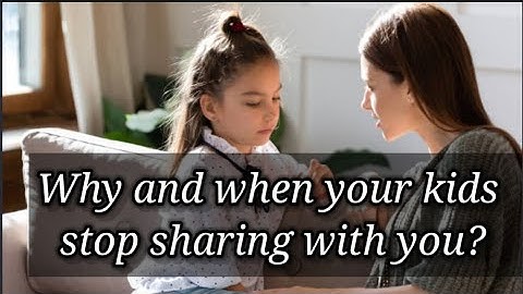 Why and when your kids stops sharing with you? Khushbu Chavda NLP Coach