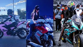 Girl's riding superbike #7 | tiktok trending | Adibe Zeme