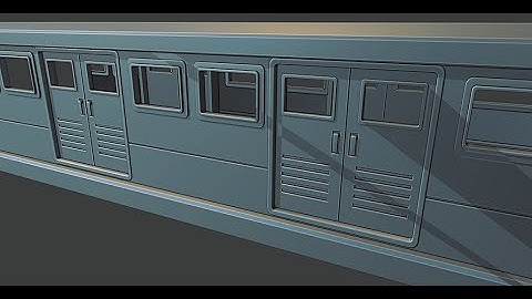 BLENDER 2.8: Modeling a Subway Scene: Part 25 (Train 1)