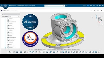 CATIA xDesign Video Tutorial Mechanical Part 15 Body with large flange