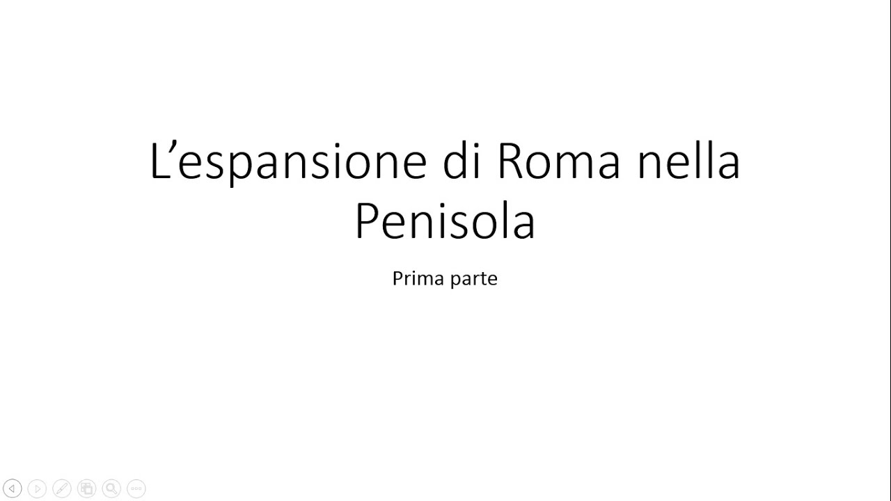 L'espansione di Roma nella Penisola   (prima parte)