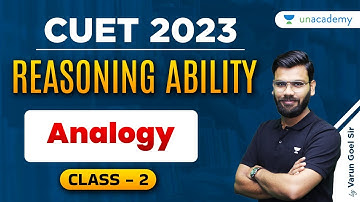 General Test | Reasoning Ability | Analogy | Part - 2 | CUET 2023 | Varun Goel