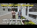 Steel wpc upvc aluminum  doors and windows    budget friendly materials