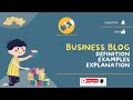 What is a business blog urdu  hindi animated